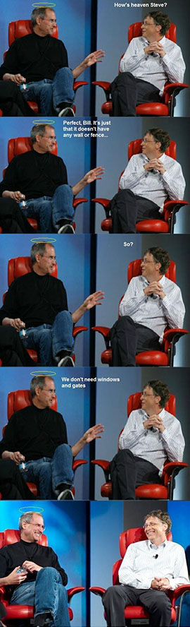 Steve Jobs and Bill Gates